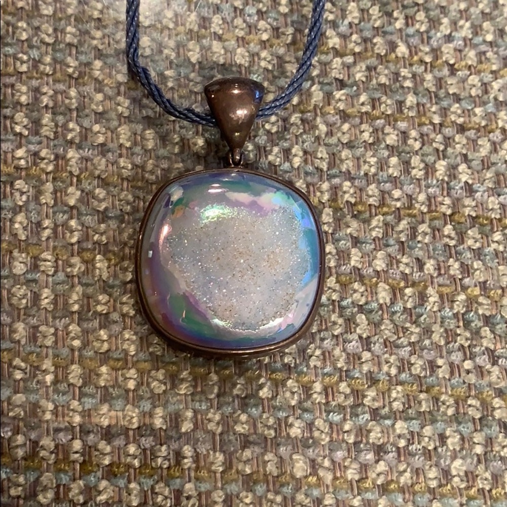 Blue stone necklace